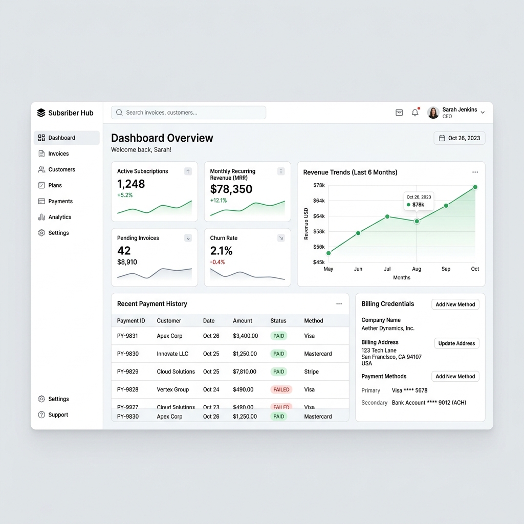 Global Billing Architecture for SaaS Startup
